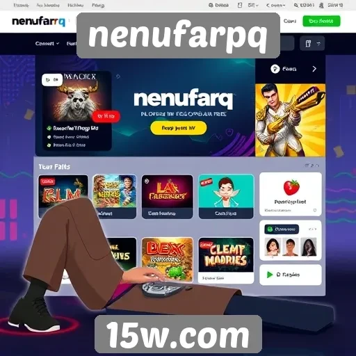 Navegação intuitiva no site de jogos nenufarpq